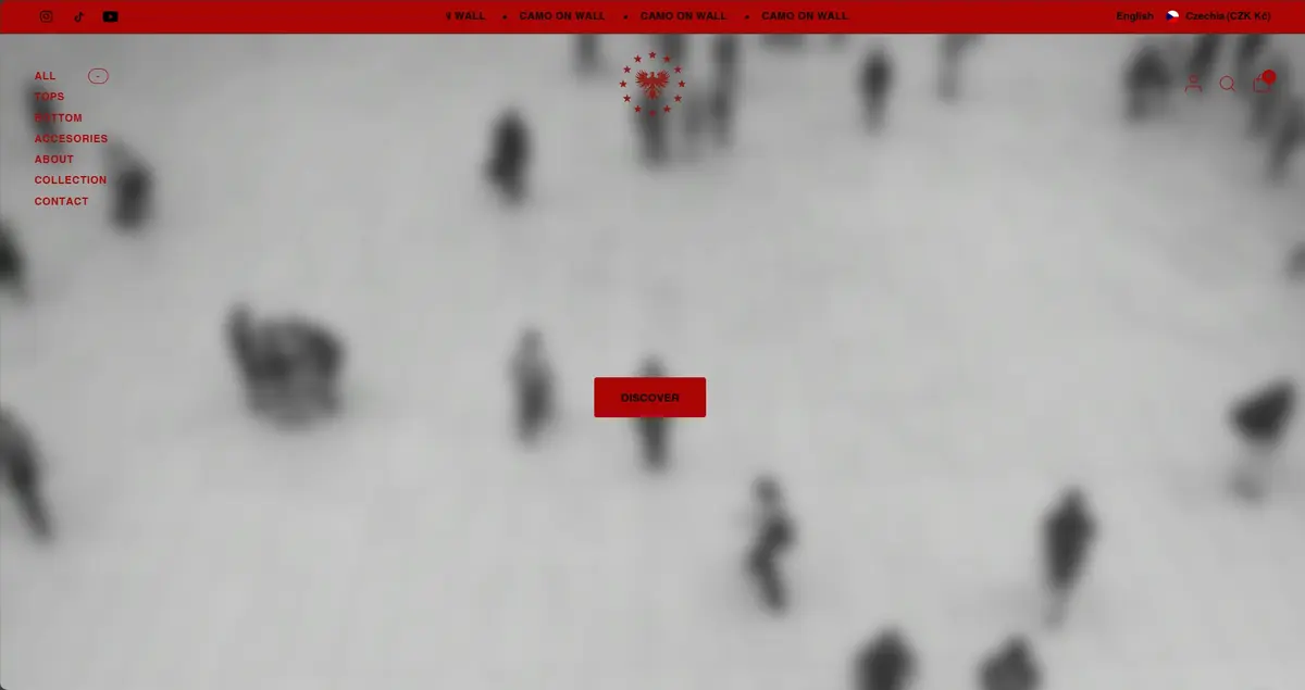 Projekt Camo On Wall E-shop